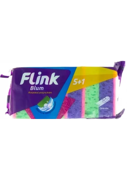 Губка кухонная Flink Blum идеальное пенообразование, 5+1 шт