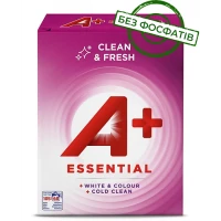 Пральний порошок A+ Essential для білої та кольорової білизни, 4.42 кг (68 прань) 