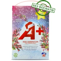 Пральний порошок A+ Frosted Berries з ароматом морозних ягід Лімітована серія, 4.8 кг (80 прань)