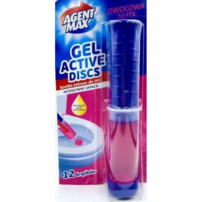 Шприц-гель для унітазу Agent Max фруктовий 75 мл, 12 нанесень - 