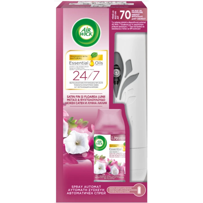 Освіжувач повітря автоматичний Airwick Freshmatic Сатин та Лілія, 250 мл - 