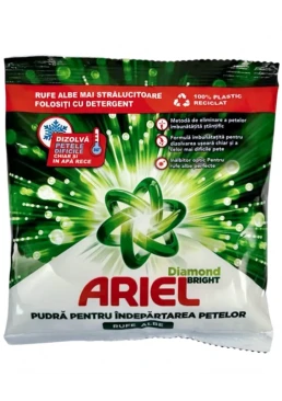 Порошок пятновыводитель Ariel White Diamond Bright для белых тканей, 150 г