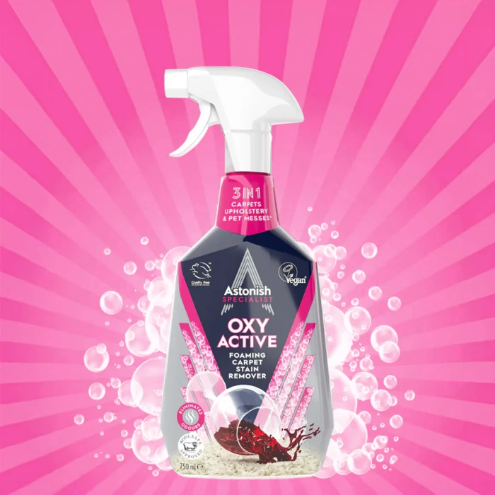 Специальный пятновыводитель Astonish для ковров и текстильных поверхностей, 750 мл - 
