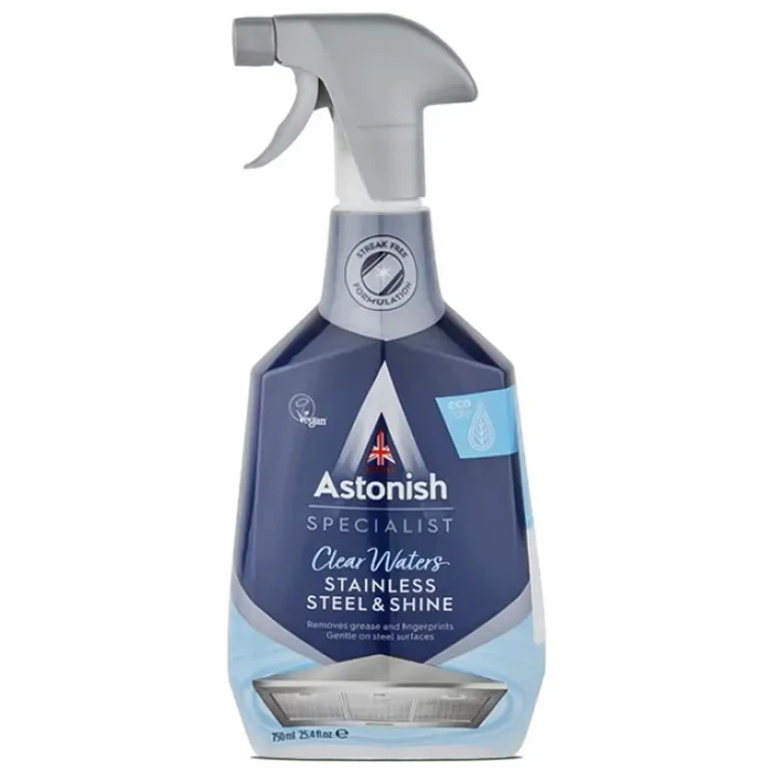 Средство для чистки и полировки изделий из нержавеющей стали Astonish Stainless Steel&Shine, 750мл - 
