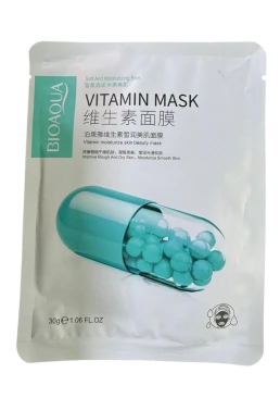 Тканинна маска для обличчя з ніацинамідом Bioaqua Soft And Moisturizing Skin Vitamins Mask