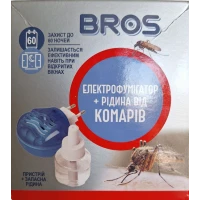 Электрофумигатор Bros + жидкость против комаров 60 ночей, 40 мл