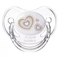 Силіконова симетрична пустушка Canpol Babies Newborn Baby, малюнок сердце (18+ місяців)