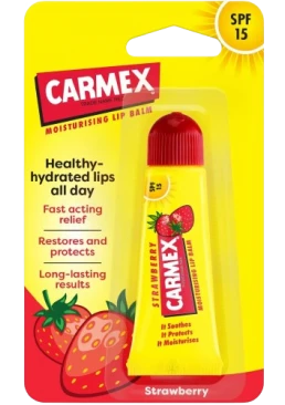 Бальзам для губ Carmex Strawberry Клубника SPF 15, 10 г
