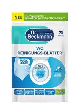 Салфетки Dr. Beckmann для чистки унитаза "Океанский бриз", 20 шт