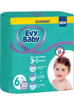 Підгузки дитячі Evy Baby 6 (16+ кг) 30 шт 
