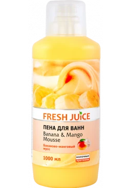 Піна для ванн Fresh Juice Banana & Mango mousse, 1 л