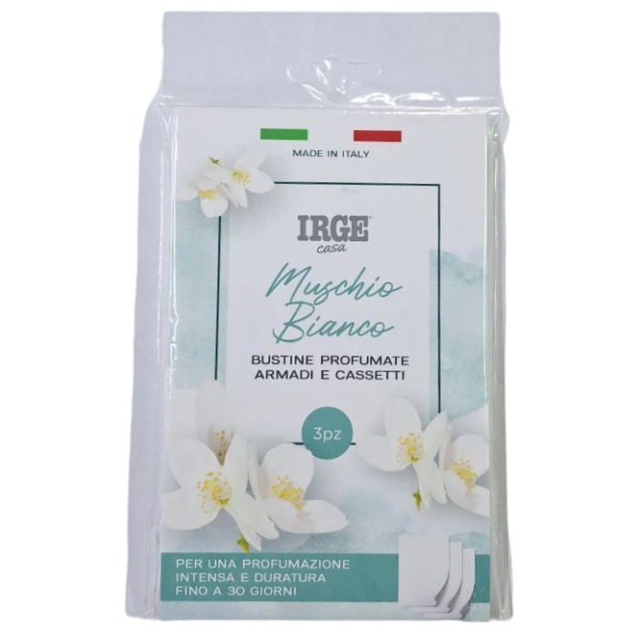 Ароматизатор для шафи в пластинах  IRGE Muschio Bianco Білий мускус, 3 шт - 