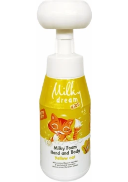 Детская очищающая пенка для рук и тела Milky Dream Kids Желтая Кошечка, 350 мл