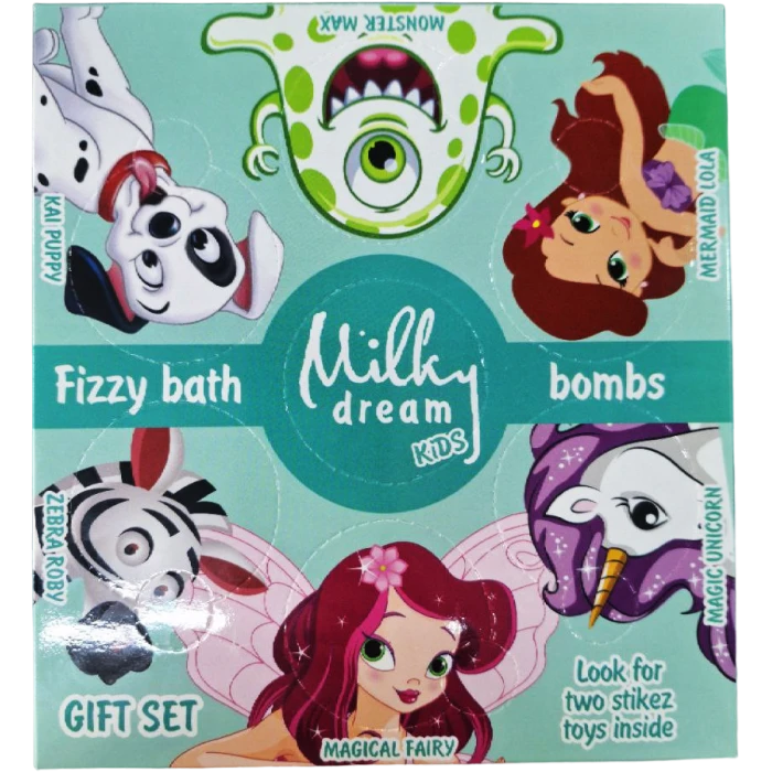 Подарунковий набір Milky Dream Бомбочки для ванн, 7 шт по 75 г - 