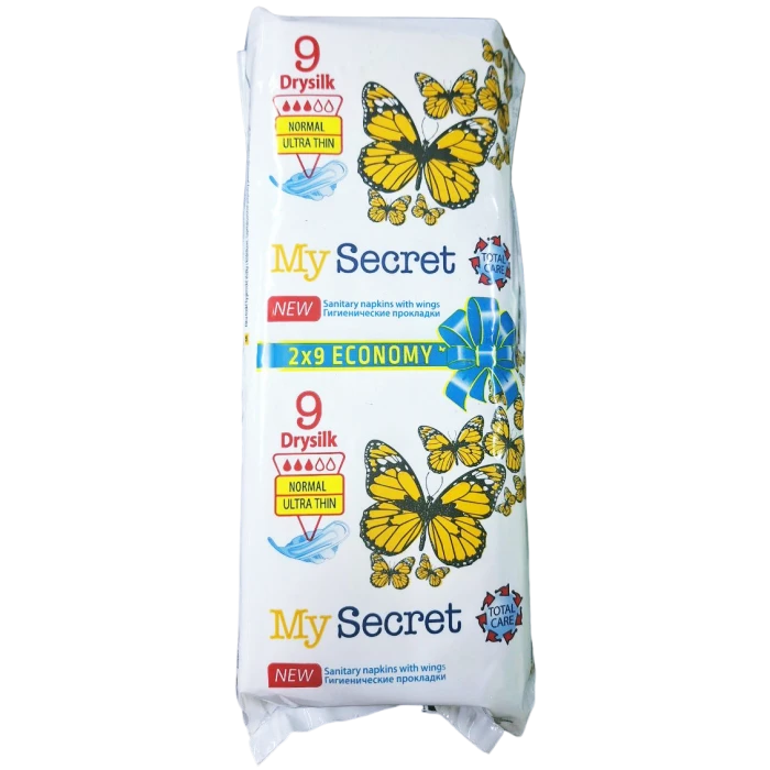 Гигиенические прокладки My Secret Drysilk 3 капли, 18 шт - 