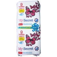 Гигиенические прокладки My Secret Sensetive 3 капли, 18 шт