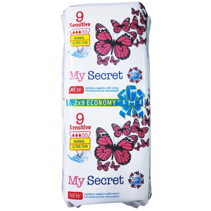 Гігієнічні прокладки My Secret Sensetive 3 краплі, 18 шт - 