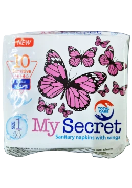 Гигиенические прокладки My Secret Sensetive 4 капли,  10 шт