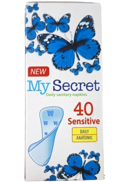 Ежедневные гигиенические прокладки My Secret Sensetive, 40 шт