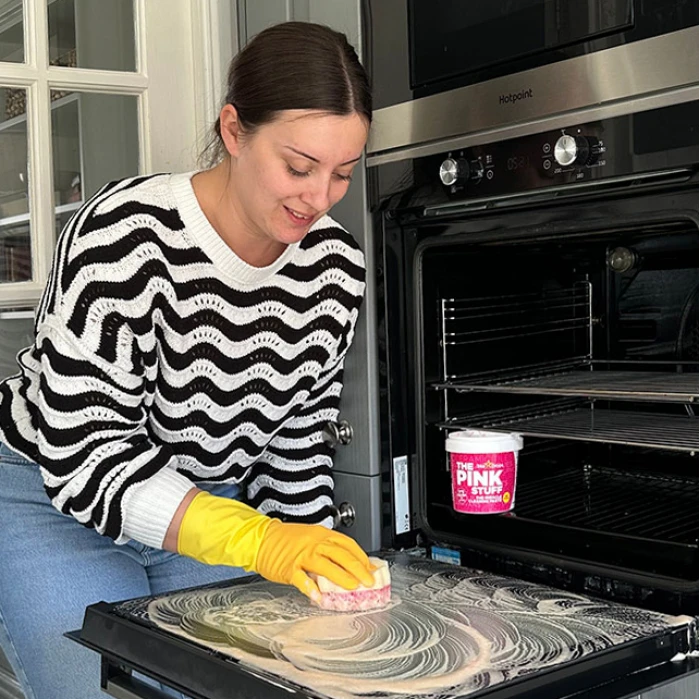 Набір для прибирання The Pink Stuff Cleaning Paste Kit Sqeezy, (Паста 850 г+ Губка) - 