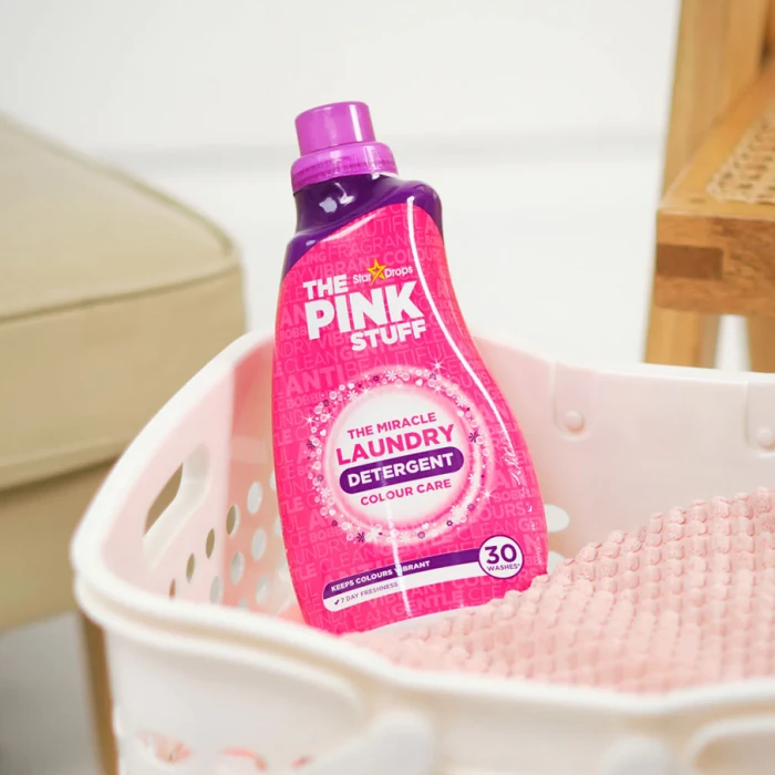 Гель для стирки цветных вещей Pink Stuff Color, 960 мл (30 стирок) - 