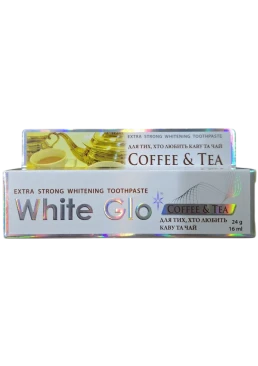 Зубна паста White Glo відбілююча для любителів кави та чаю, 24г
